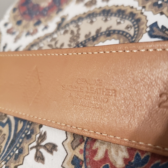 Martin Dingman Leather Belt Calfskin Tan Brown Size 36 #20126 - Picture 9 of 15